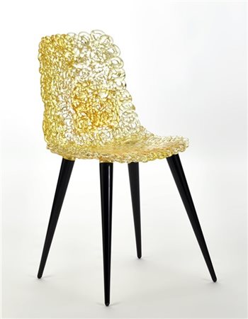 Jacopo Foggini Sedia modello "Gina". Produzione Edra, 2014. Seduta e schienale i