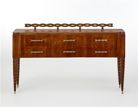 Paolo Buffa Contro-buffet per sala da pranzo di forma modanata e attrezzato con