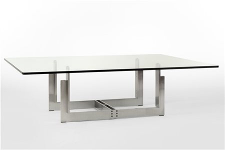 Carlo Scarpa Tavolino modello "Florian". Produzione Simon, Bologna, anni '70. Ba