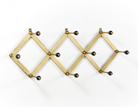 Luigi Caccia Dominioni Appendiabiti modello "AT4". Produzione Azucena, Milano, e