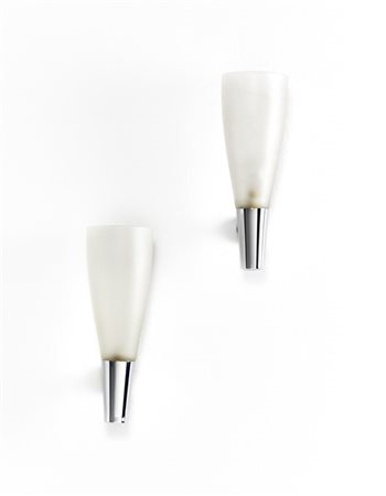 Pietro Chiesa Due lampade da parete a una luce modello "1537". Produzione Fontan