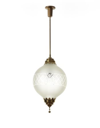 Angelo Lelii Lampada a sospensione. Produzione Arredoluce, Monza, anni '50. Stru