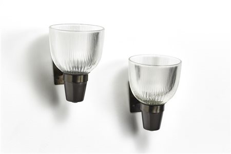 Ignazio Gardella e Corrado Corradi Dell'Acqua Coppia di lampade da parete modell