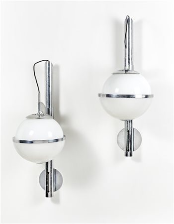 Franco Micolitti Coppia lampade da parete modello "Pusicona". Produzione Artemid