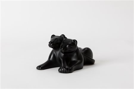 Lalique - Coppia di leoni