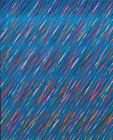 Piero Dorazio Roma 1927 – Perugia 2005 SHATTEN AZUR, 1985 olio su tela, cm...