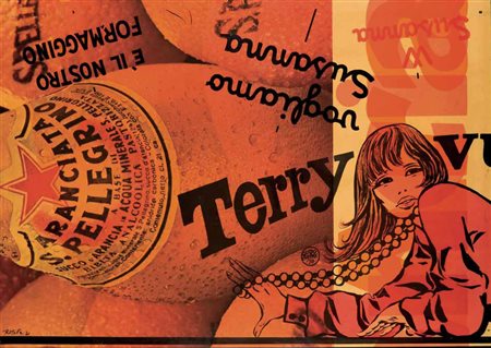 Mimmo Rotella Catanzaro 1918 – Milano 2006 TERRY, 1971 artypo, cm 98x140....