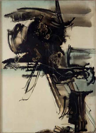 Gianni Bertini Pisa 1922 – Caen 2010 SELÈNE DANGEREUSE, 1957 olio su tela, cm...