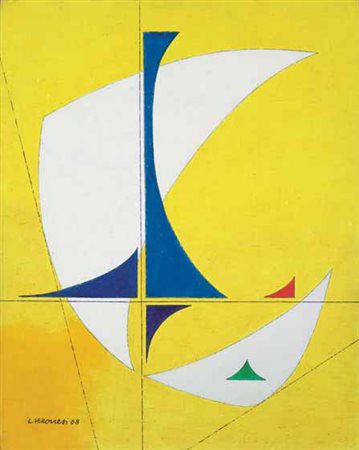 Luigi Veronesi Milano 1908 – 1998 COMPOSIZIONE A4, 1968 olio su tela...