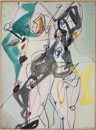 Eugène de Kermadec Parigi 1899 – 1976 DANSE, 1951 olio su tela, cm 81x60....
