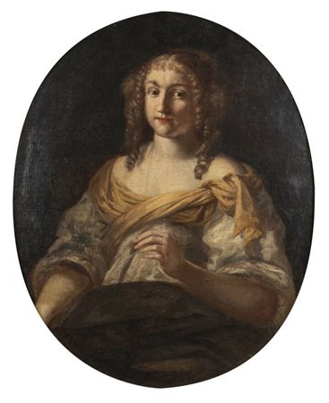 PITTORE ANONIMO<BR>"Ritratto femminile" XVII secolo