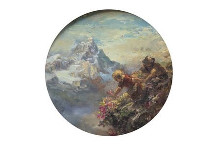 ITALO MUS<BR>Chatillon (AO) 1892 - 1967 St.Vincent (AO)<BR>"Idillio montano" 1920 circa