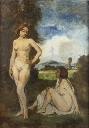 IVANYI- GRUNWALD BELA<BR>Som 1867- Budapest 1940<BR>"Bagnanti"