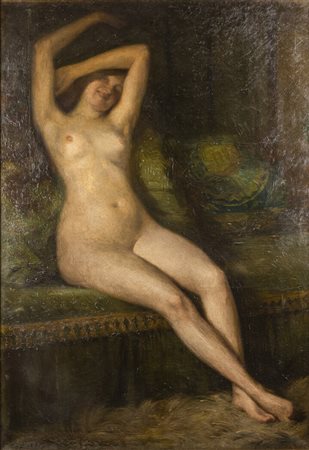 BARBUT-DAVRAY LUC<BR>"Modella in posa" 1925 circa