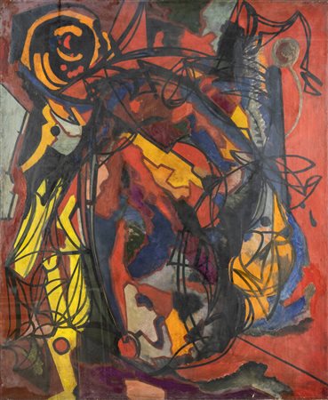 ALBINO GALVANO<BR>Torino 1907 - 1990<BR>"Composizione" 1953