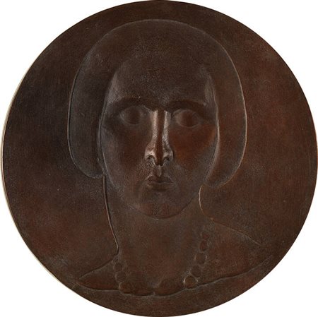 GIORGIO MORIGI<BR>1908 - 1941<BR>"Figura femminile con collana"