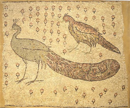 MOSAICO BIZANTINO DATAZIONE: IV-VII sec. d. C. MATERIA E TECNICA: tessere...