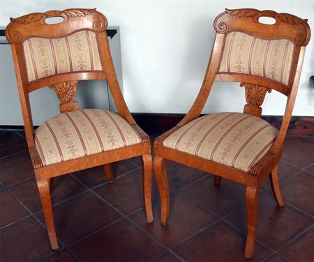 Coppia di sedie a gondola - XIX secolo