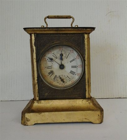 Orologio da viaggio Marescialla in metallo dorato