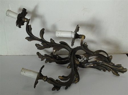 Applique in bronzo brunito h.cm.56