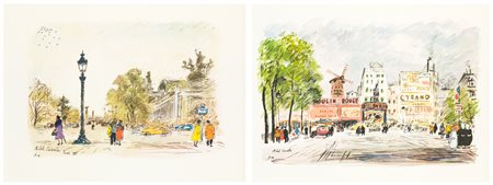 MICHELE CASCELLA - Lotto unico di 2 fotolitografie