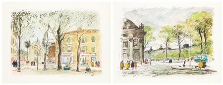 MICHELE CASCELLA - Lotto unico di 2 fotolitografie