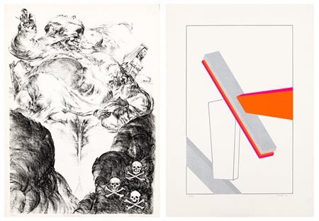 AUTORI VARI (ABACUC, FESTA) - Lotto unico di 2 opere grafiche