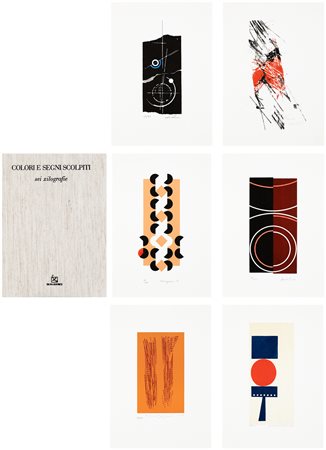 AUTORI VARI (BARBANTI, DELLA TORRE, MARTINI, MATINO, NANGERONI, VALENTINI) -
Colori e segni scolpiti, 2006