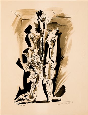 ANDRÉ MASSON (1896-1987) - Composizione - Idolo, 1978