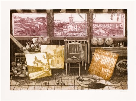 ROBERT CARROLL (1934-2016) - Dal solaio, 1981