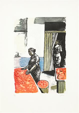 RENATO GUTTUSO (1911-1987) - Contadine, 1980