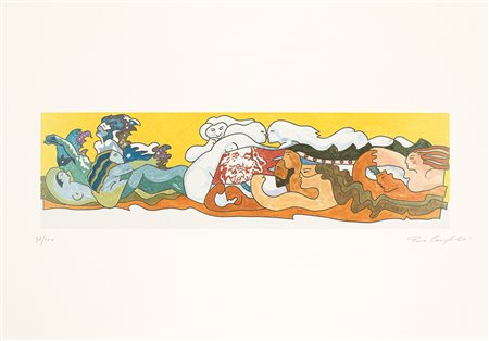 AUTORI VARI (CAMPANELLI, PARADISO) - Lotto unico di 2 opere grafiche