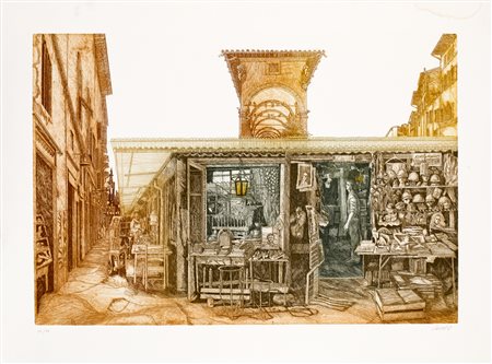 ROBERT CARROLL (1934-2016) - Mercatino, 1981