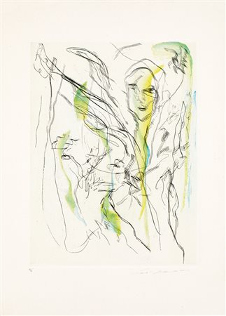 ERNESTO TRECCANI (1920-2009) - Ragazza fiore, 1976-1977
