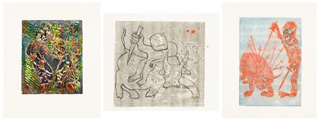 RENZO BUSSOTTI (1925) - Lotto unico composto da 3 acqueforti monotipo