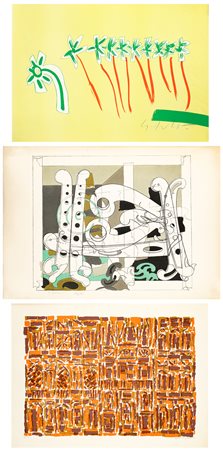 AUTORI VARI (DANGELO, VOLPINI E BONFANTE) - Lotto unico di 3 litografie: