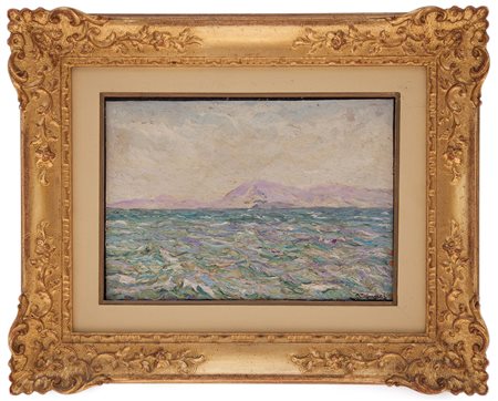 Filiberto Minozzi Verona 1877 - Milano 1936 Nelle vicinanze di Shangai olio...