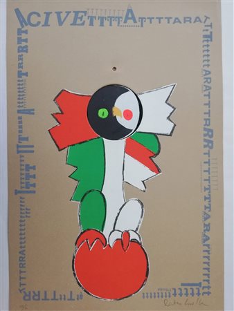 Pietro Cascella, "Civetta futurista", 1975