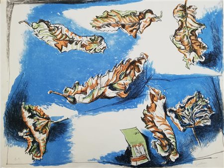 Renato Guttuso, "Foglie", 1965