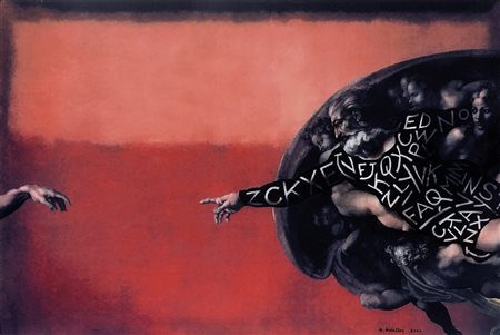 Marcello Diotallevi, "In principio era il Verbo - In the beginning it was the Word” (Michelangelo, Rothko, Diotallevi), 2000
