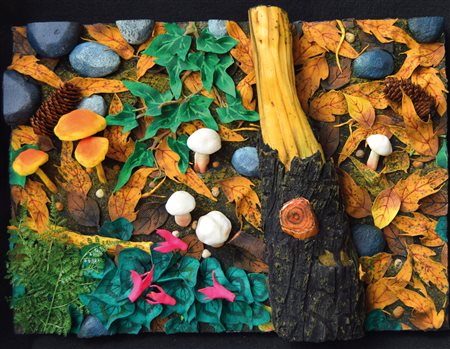 Piero Gilardi, "Sottobosco di montagna", 2020