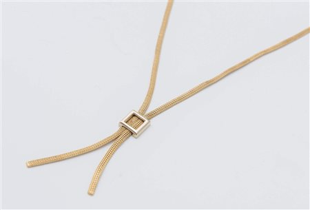 COLLANA IN ORO GIALLO realizzata come un saliscendi in oro giallo 18K. Peso...