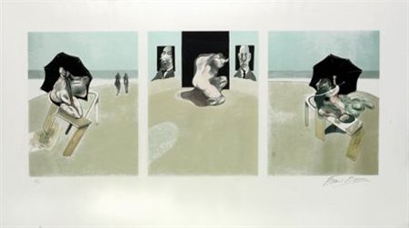 Francis Bacon (Dublino, 1909 - 1992) Triptych 1974-77, 1981 Acquaforte e...