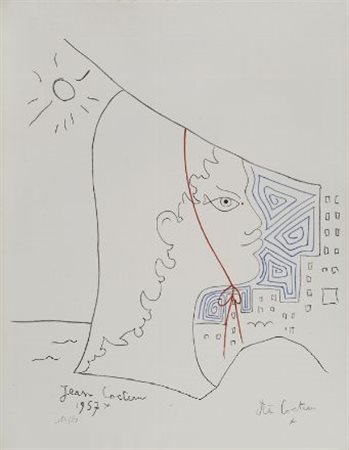 Jean Cocteau (Paris, 1889 - Milly-la-Foret, 1963) Fille de Pecdeur, 1957...