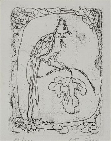 Lucio Fontana (Rosario di Santa Fè, 1899 - Comabbio, 1968) Senza Titolo, 1965...