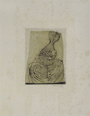 Jonny Friedlander (Pless, 1912 - Parigi, 1992) Maternità Incisione, mm....