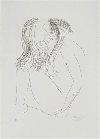 Emilio Greco (Catania, 1913 - Roma, 1995) Nudo, 1971 Acquaforte, mm. 486x342...