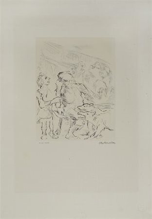 Oskar Kokoschka (Pöchlarn, 1886 - Villeneuve, 1980) Dionysos und Xanthias...