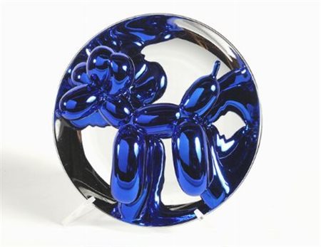 Jeff Koons (York, 1955) Balloon Dog (Blue), 2002 Piatto in porcellana...