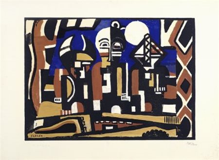 Fernand Léger (Argentan, 1881 - Gif-sur-Yvette, 1955) Senza titolo Litografia...